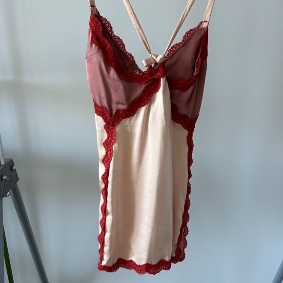 NWT Intimately Free People On The Rise Mini Slip In Rose Smoke Combo - Picture 7 of 10